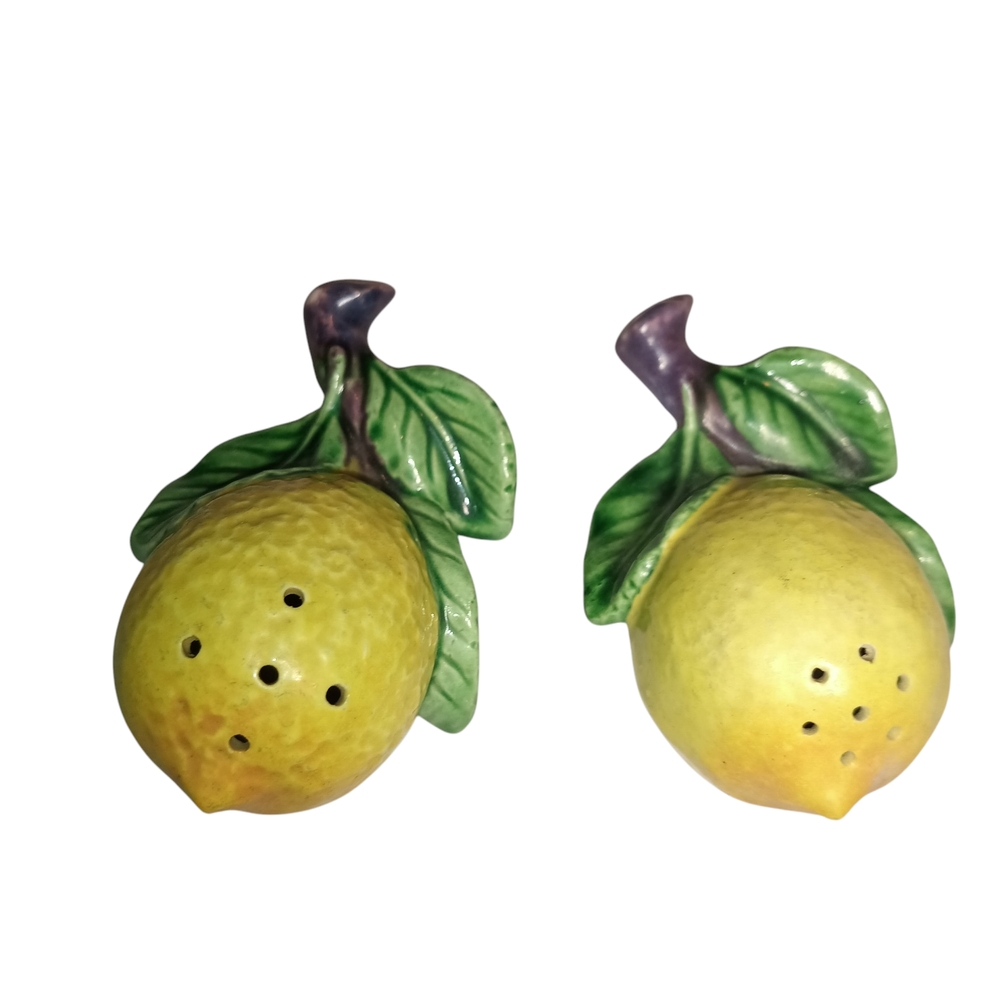 Yellow Lemon Ceramic Salt and Pepper Shaker Set